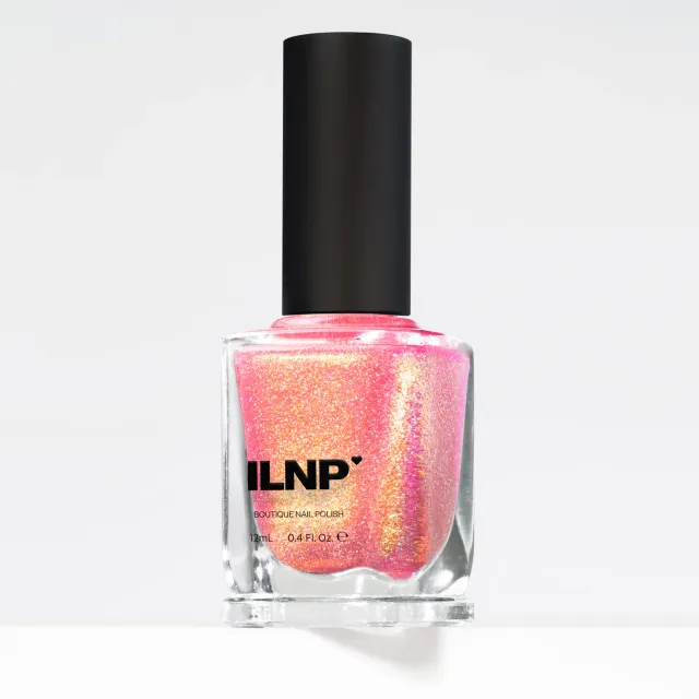 ILNP Sweet Tooth nagellack rosa holografisk jelly