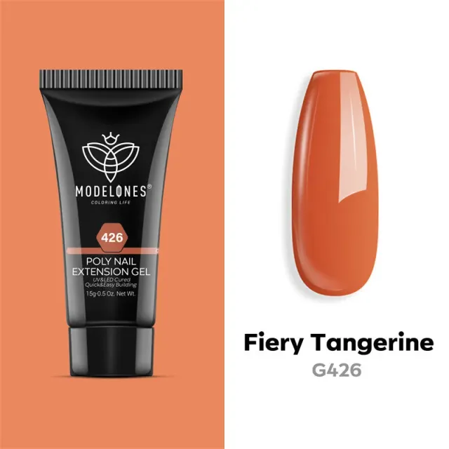 Modelones Fiery Tangerine polygel 15g orange krämig