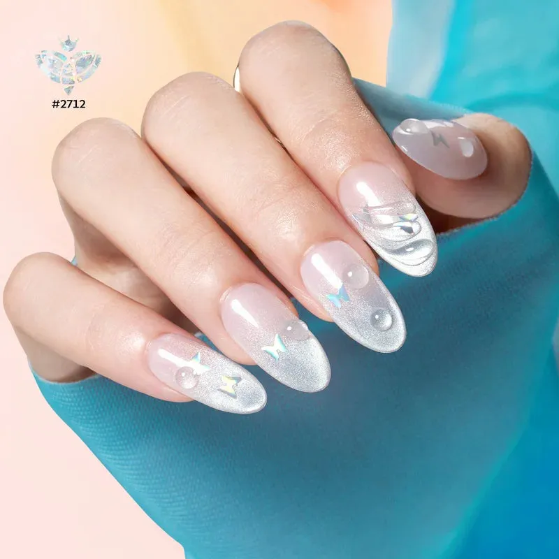 Modelones Funfetti gellack 6-pack vitt glitter