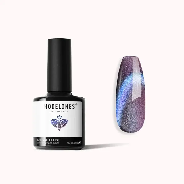 Modelones Wanna See U gelpolish cat eye lila 15 ml