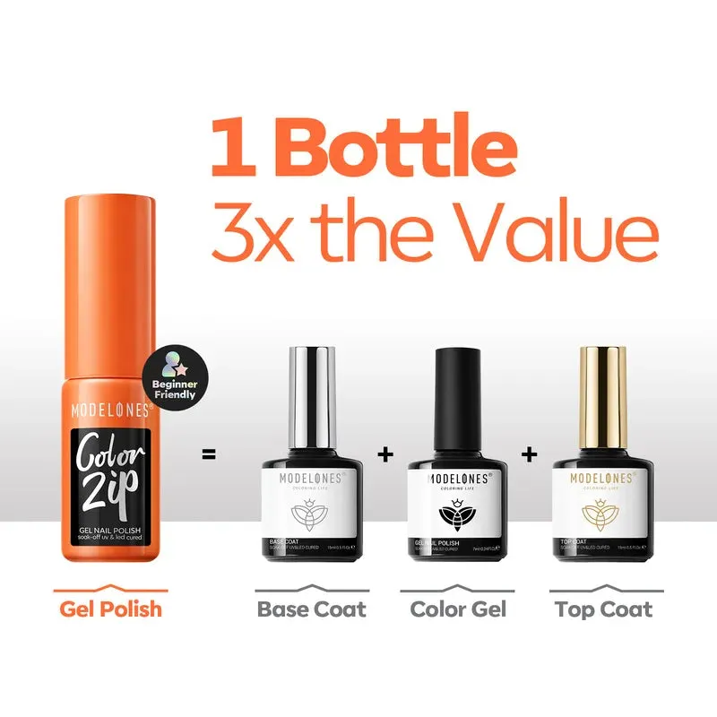 Modelones One Step Gel Polish gellack Midnight Light 3-i-1