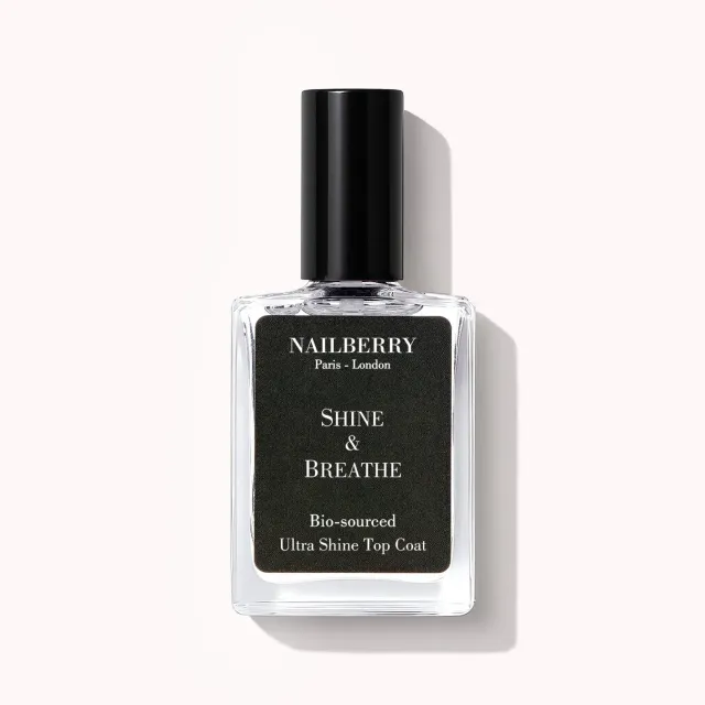 Nailberry Shine & Breathe top coat 15 ml högglans