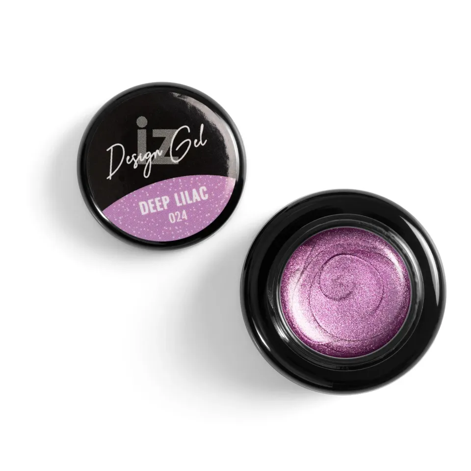 Iz Beauty Design Gel Deep Lilac DG024 nail art gel 5g metallic