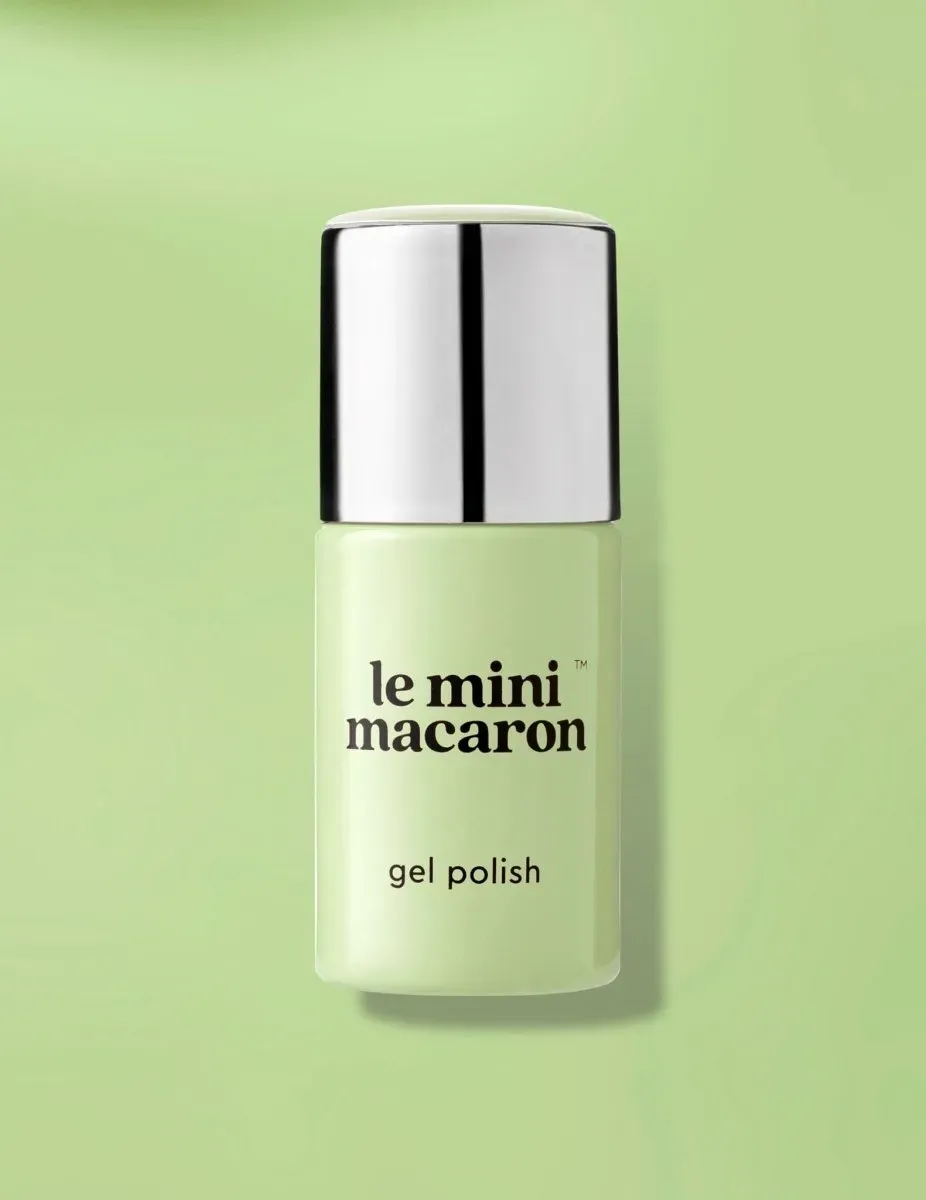 Le Mini Macaron Matcha Latte gellack krämig ljusgrön