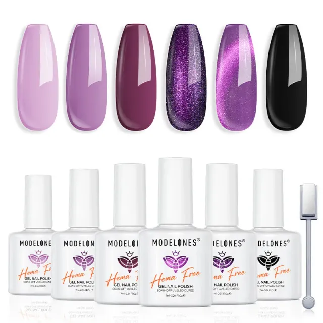 Modelones Violet Eclipse gellack 6-pack lila hemafri