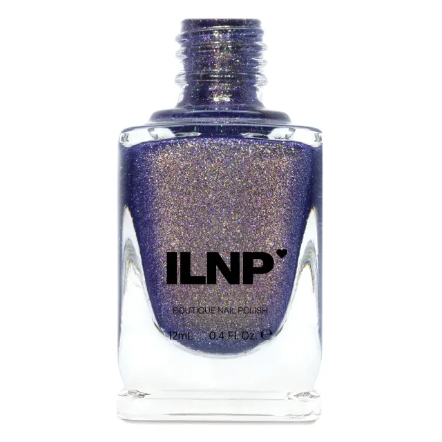 ILNP Art District nagellack lila holografiskt