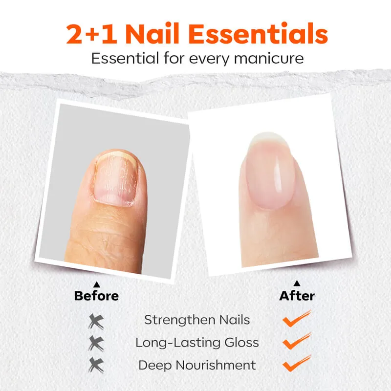 Modelones 3 in 1 Top & Base Coat nagellack snabbtorkande