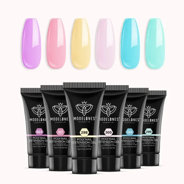 Modelones Sugar Bliss polygel 6-pack rosa