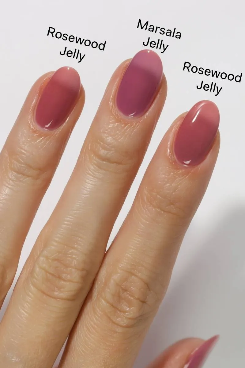 Cirque Colors Rosewood Jelly nagellack brunrosa