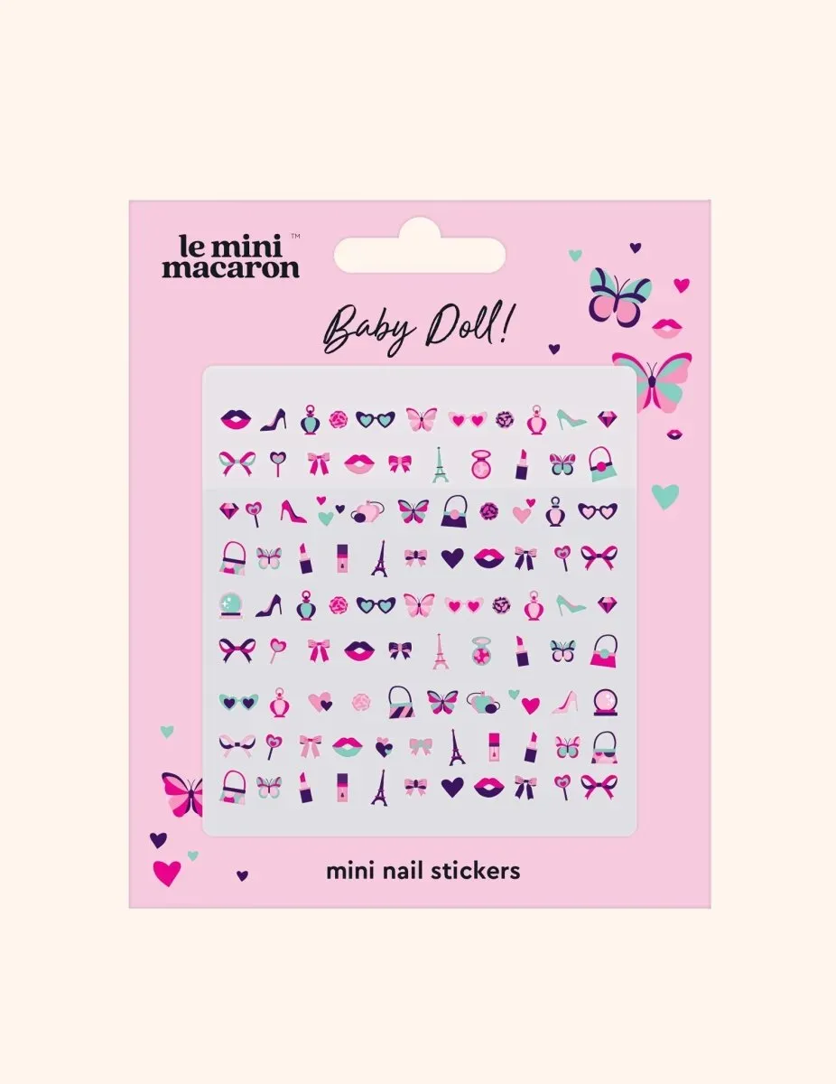 Le Mini Macaron Baby Doll nagelstickers mini chic