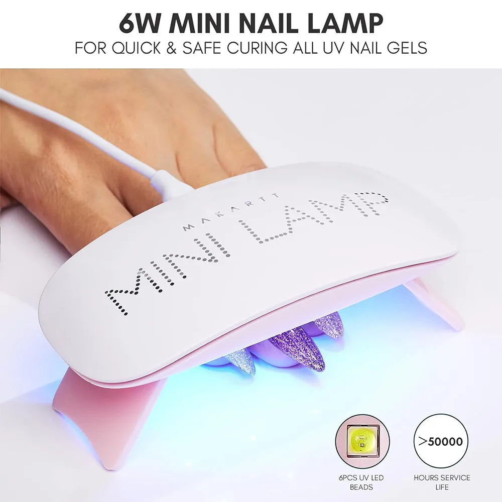 Makartt Portable 6W UV Mini nagellampa snabb härdning