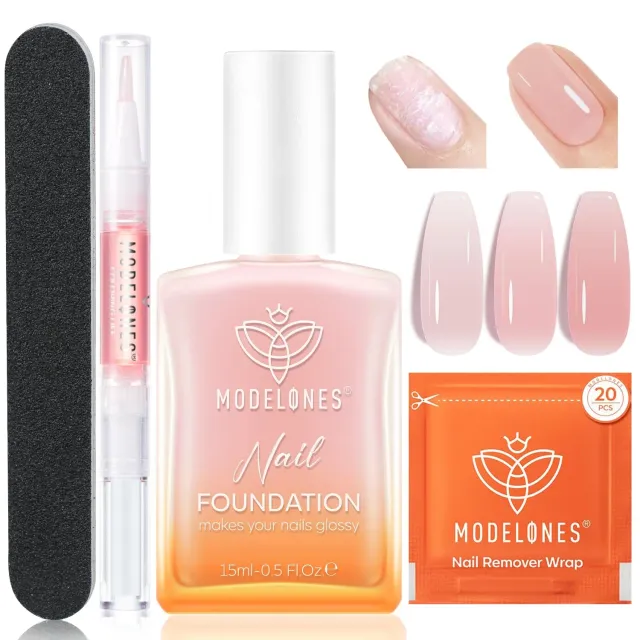 Modelones nagelvård kit Peachy Pink 23 delar rosa