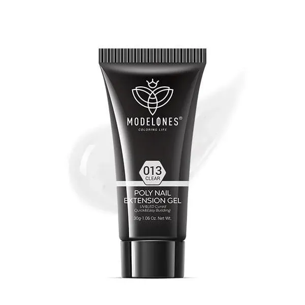 Modelones Pure Clear polygel transparent för nagelförlängning