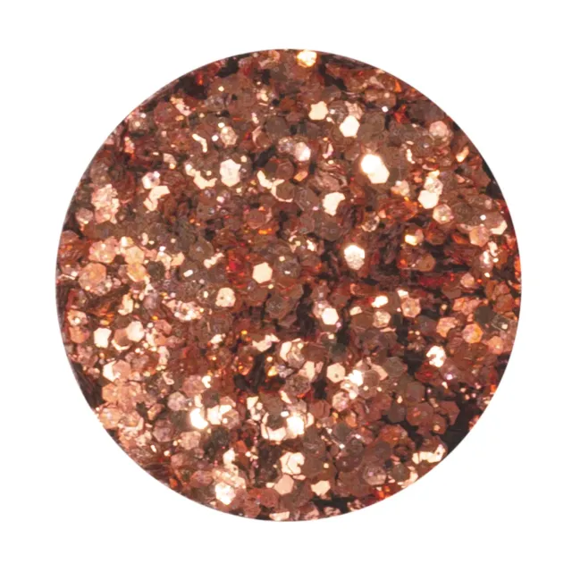 Iz Beauty Golden Rose nagelglitter burk 6g koppar