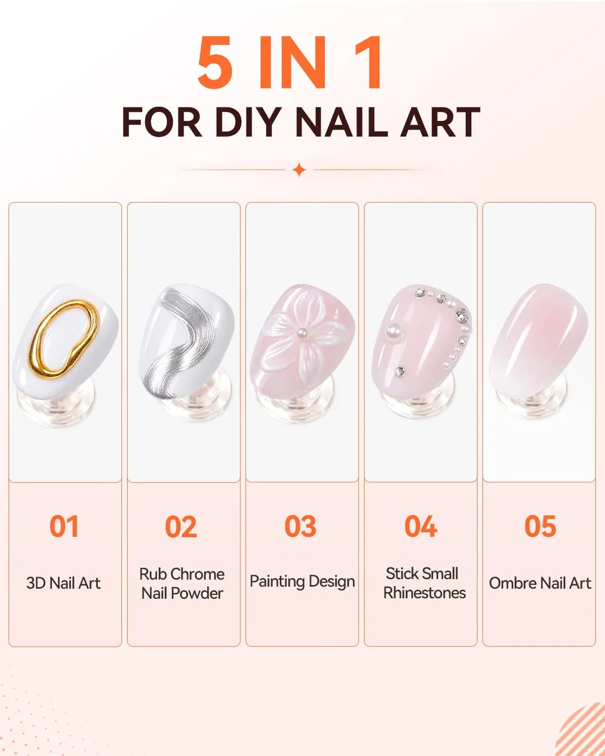Makartt 3D Gel nail art gel vit skulpterbar