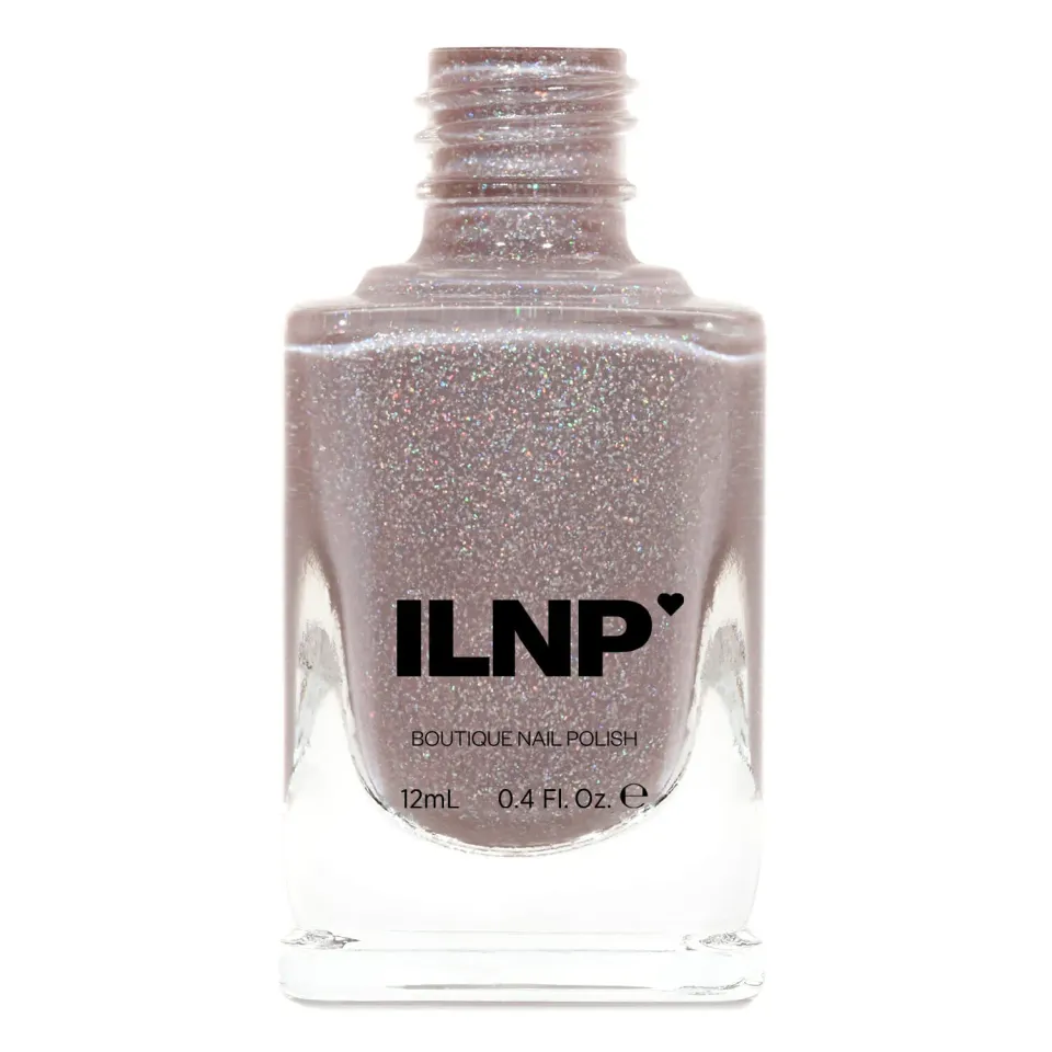 ILNP Prancer nagellack beige nude holografiskt