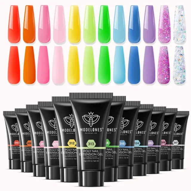 Modelones Color World polygel 12-pack kräm
