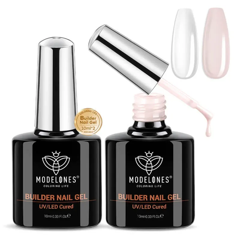 Modelones 8-in-1 Builder Gel duo clear nude