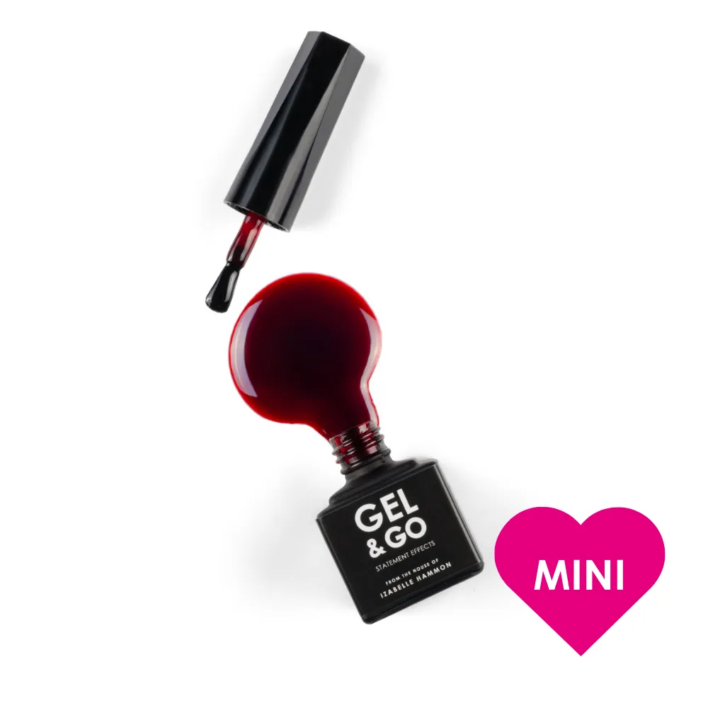 Iz Beauty GEL&GO Glass Red Mini gellack 8ml röd