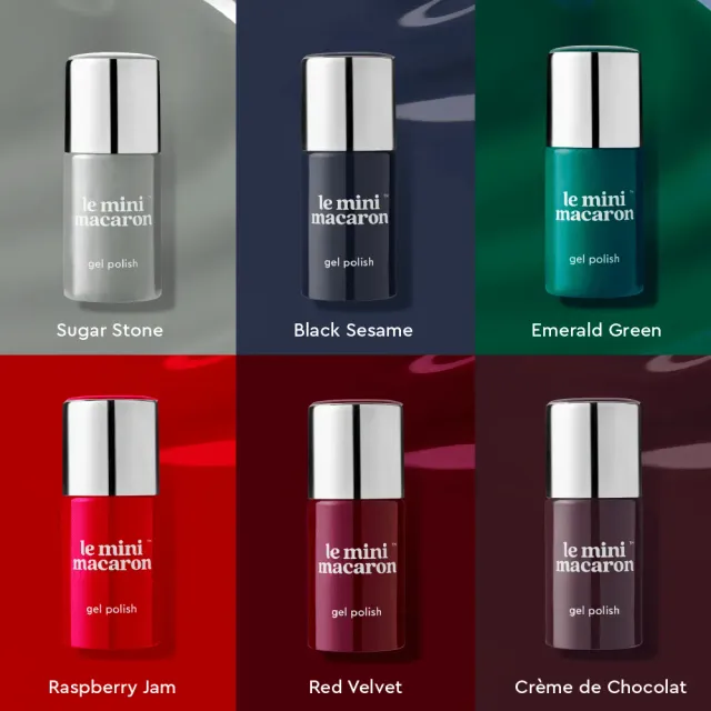 Le Mini Macaron Gel Polish Box Set Darks & Bolds gellack