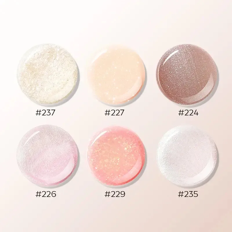 Modelones Vanilla Dream nagellack 6-pack glitter nude