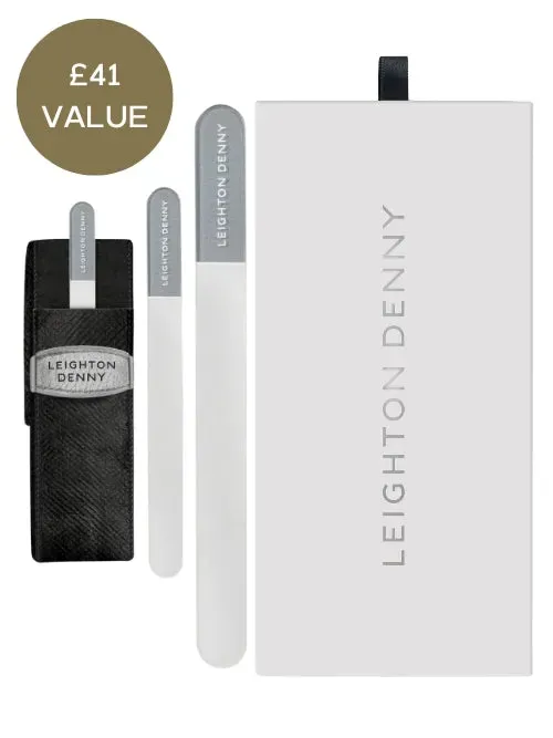 Leighton Denny Crystal nagelfil set 195+135+90mm