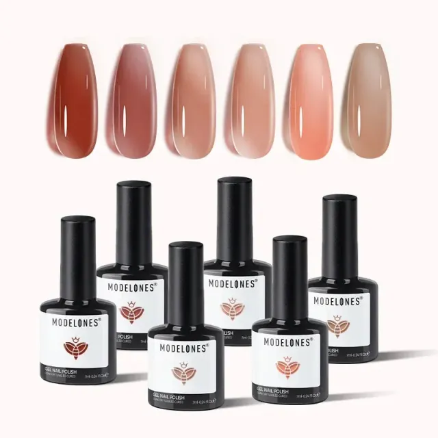 modelones Jelly Sweetie gellack 6-pack jelly nude rosa