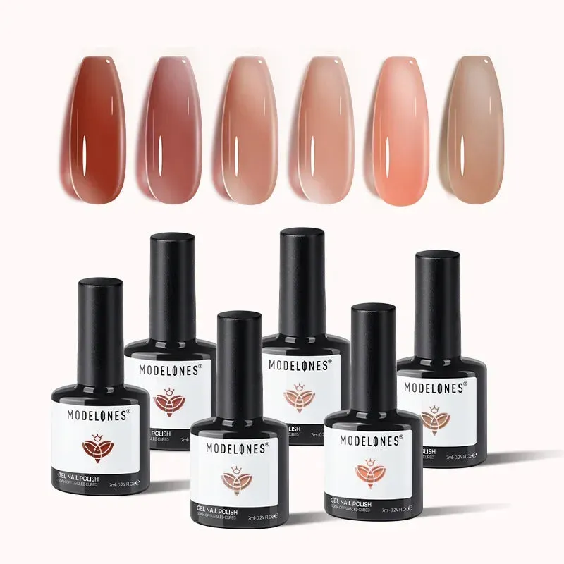 modelones Jelly Sweetie gellack 6-pack jelly nude rosa