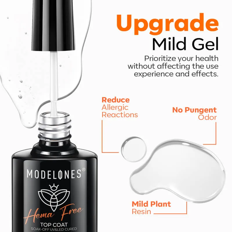 Modelones Hema-Free Top Coat gel topplack 10ml