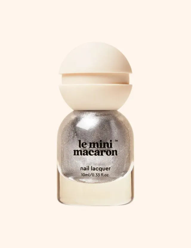 Le Mini Macaron Silver Glow nagellack metallic