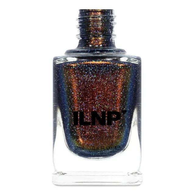 ILNP Rock Bottom nagellack holo brun orange