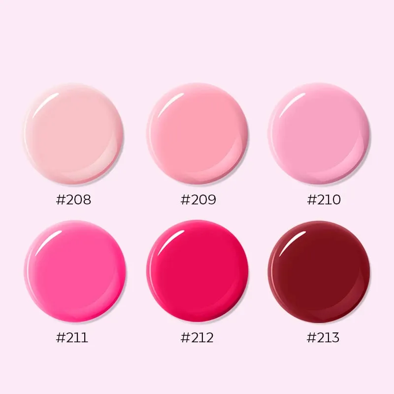 Modelones Secret Kisses nagellack 6-pack rosa snabbtorkande