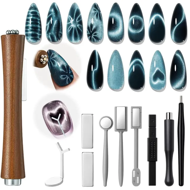 Modelones Cat Eye magnetset 10 delar nagelverktyg