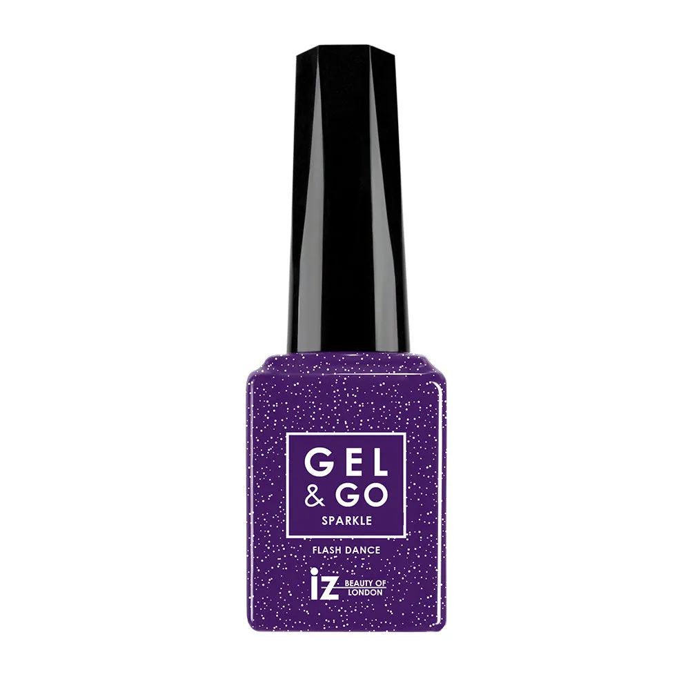 Iz Beauty GEL&GO Flash Dance GG1063 gellack 12ml glitterlila