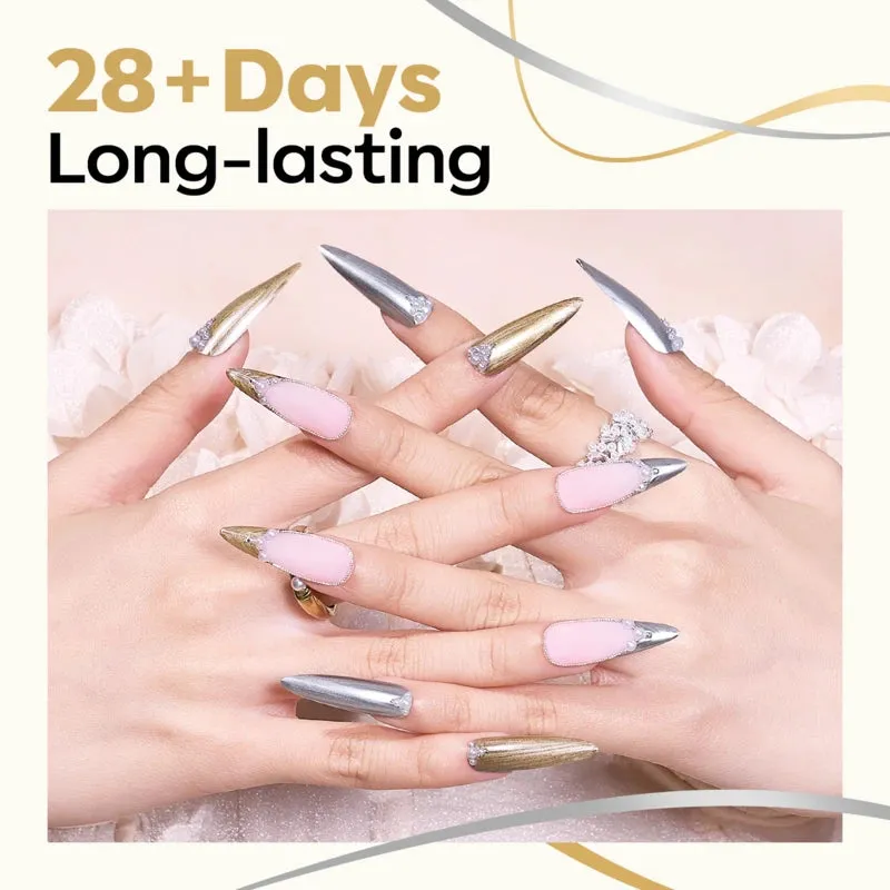 Modelones ExtraDetails Gold Foil liner gel nail art