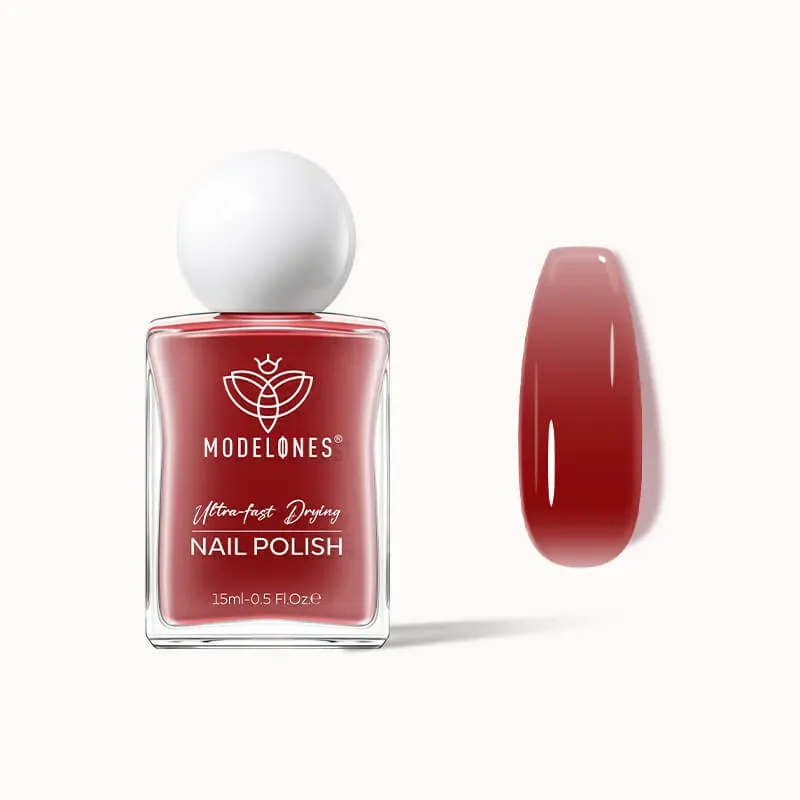 Modelones Plum Jelly nagellack plommonröd jelly