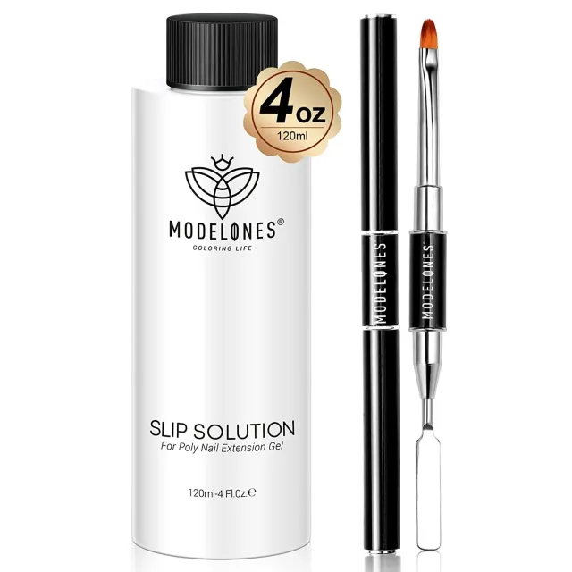 Modelones Slip Solution polygel vätska 120 ml med penselset