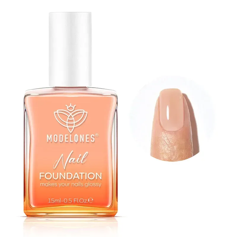 Modelones Nail Foundation nagelgel light brown 15 ml vårdande