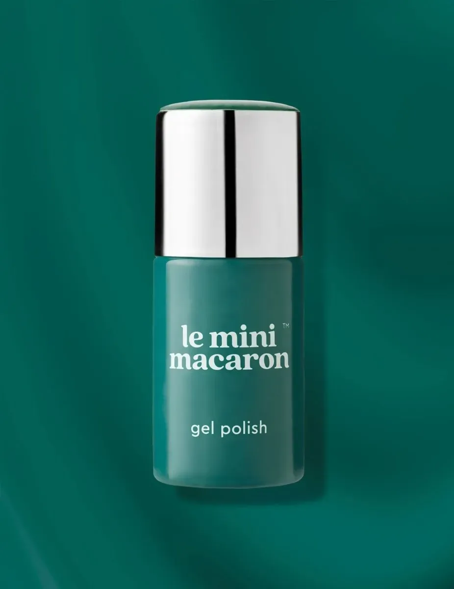 Le Mini Macaron Le Vert gellack jadegrön opak