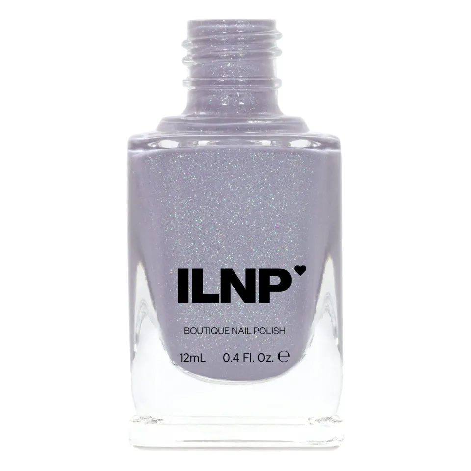 ILNP ASAP nagellack ljusblå creme holo