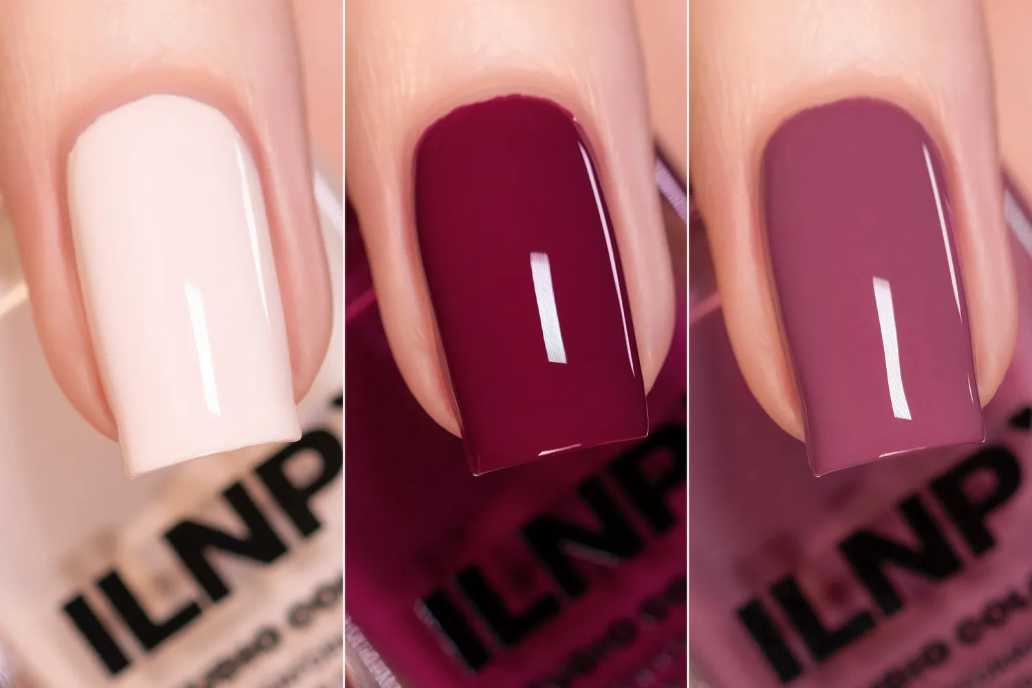 ILNP Love Story Collection nagellackset 3-pack krämig