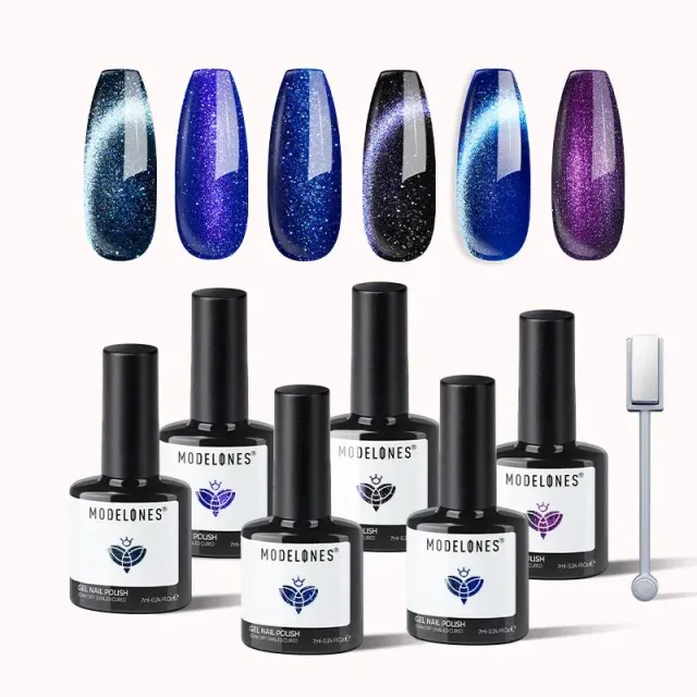 Modelones Stargazing gellack 6-pack cat eye shimmer