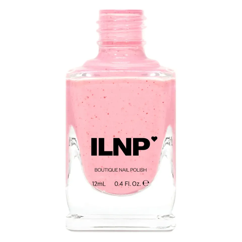 ILNP Strawberry Shake nagellack pastellrosa flakes