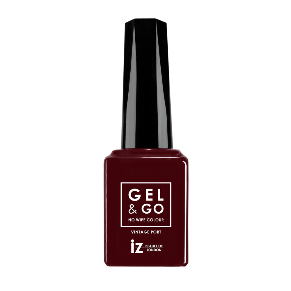 Iz Beauty Gel&Go Vintage Port GG1005 gellack mörkröd 12ml