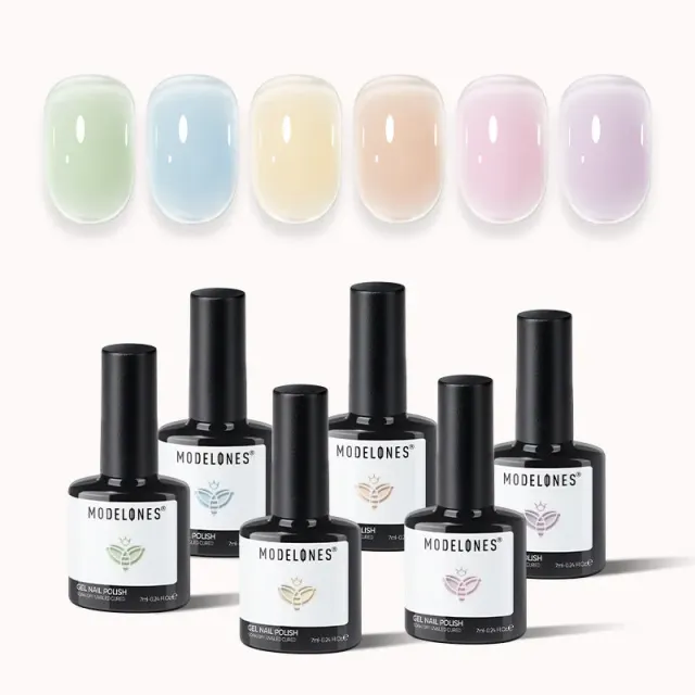 Modelones Dream Glow jelly gellack 6-pack transparent