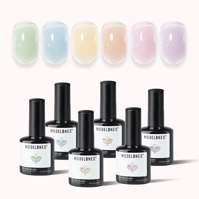 Modelones Dream Glow jelly gellack 6-pack transparent