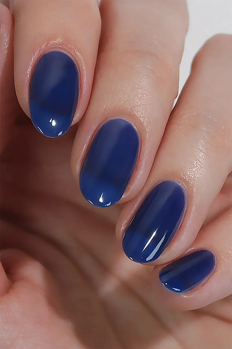 Cirque Colors Midnight Jelly nagellack mörkblå transparent