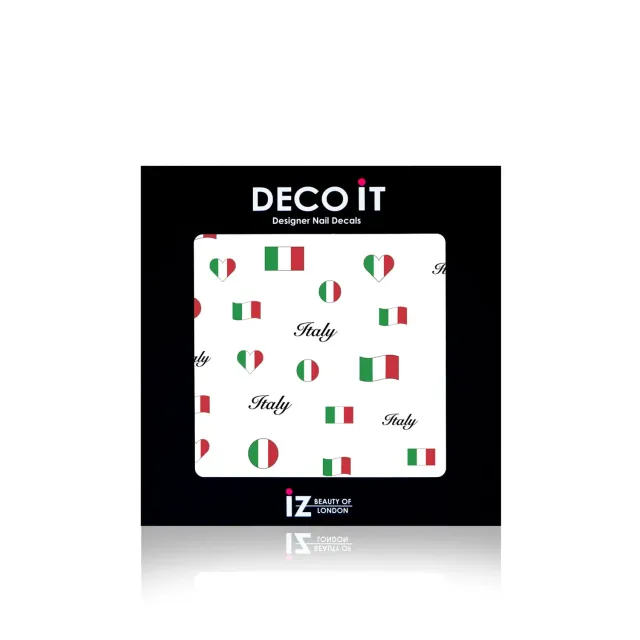 Iz Beauty Mini Italy Flag nageldekaler Italien mini