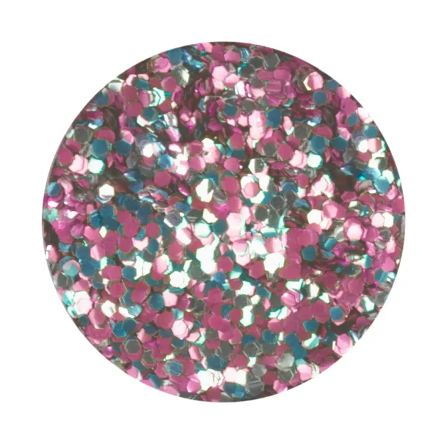 Iz Beauty Festival Mix glitter 6 g chunky rosa-blå
