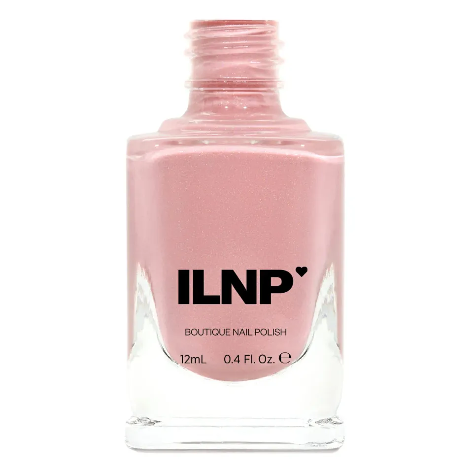 ILNP Full Bloom nagellack persikorosa holografisk